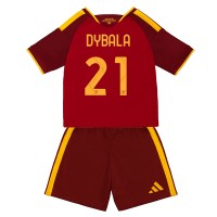 Stroje piłkarskie AS Roma Paulo Dybala #21 Koszulka Podstawowej dla dzieci 2026-27 Krótki Rękaw (+ szorty)